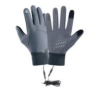 Beimus Gants chauffants rechargeables pour cyclisme - Protection contre le froid - Coque coupe-vent - Poignets réglables - Adapté aux écrans tactiles - Gants chauffants pour temps froid