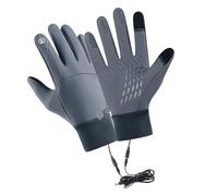 Beimus Gants chauffants rechargeables pour cyclisme - Protection contre le froid - Coque coupe-vent - Poignets réglables - Adapté aux écrans tactiles - Gants chauffants pour temps froid