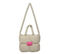 Beimus Grand sac matelassé pour femme avec sangle confortable pour un transport facile pendant le travail ou les voyages décontractés, kaki, One Size