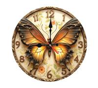 Beimus Horloge murale contemporaine à mouvement silencieux en acrylique avec impression vibrante pour chambre à coucher, salon, mur artistique moderne