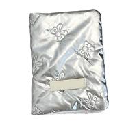 Beimus Housse de passeport unique avec nœuds coréens pour femme pour organiser les billets de voyage et les documents importants, couverture pratique pour passeport, Argenté., Small bow, Beauté de
