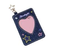 Beimus Joli support de carte photo de dessin animé avec porte-clés motif aile de dessin animé, pochette de protection pour cartes de crédit, cadeaux avec populaire coréen, b