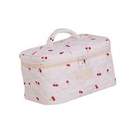 Beimus Jolie trousse de maquillage matelassée avec nœud papillon, grande capacité, organiseurs cosmétiques de voyage pour femmes et dames esthétiques, 2, Size 23x16x14cm/9.06x6.3x5.51inch