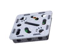 Beimus Jouet De Puzzle en Tissu Feutré pour Chats Chaton avec Plusieurs Trous Interactifs Jeu Défis Mentaux Divertissement Intérieur Jouet Labyrinthe Animaux Compagnie avec Compartiments