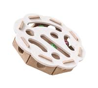 Beimus Jouet De Puzzle en Tissu Feutré pour Chats Chaton avec Plusieurs Trous Interactifs Jeu Défis Mentaux Divertissement Intérieur Jouet Labyrinthe Animaux Compagnie avec Compartiments