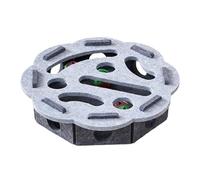 Beimus Jouet De Puzzle en Tissu Feutré pour Chats Chaton avec Plusieurs Trous Interactifs Jeu Défis Mentaux Divertissement Intérieur Jouet Labyrinthe Animaux Compagnie avec Compartiments