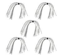 Beimus Jupe pour leurres en silicone, appâts de pêche, matériaux de fixation de mouches, jupes de rechange en silicone