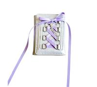 Beimus Korean Styles Short Purse Card Holder Small Wallet PU Leather Coin Silver Stylish Change for Daily Small Wallets Stylish Short PU Leather Change Purse Silver Card Case