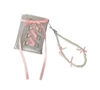 Beimus Korean Styles Short Purse Card Holder Small Wallet PU Leather Coin Silver Stylish Change for Daily Small Wallets Stylish Short PU Leather Change Purse Silver Card Case