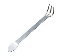 Beimus Lot de 1/2 râteaux à bonsaï multifonctionnels en acier inoxydable à 3 dents pour ameublissement du sol et transplantation de jardin