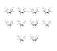 Beimus Lot de 10 coiffes tendance en forme de renne - Accessoires de déguisement - Idéal pour Halloween, fêtes amusantes et festivités