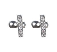 Beimus Lot de 2 piercings de corps accrocheurs avec motif géométrique en acier inoxydable contemporain, accessoires de piercing tendance géométrique, art corporel, One Size, Comme décrit, Comme décrit
