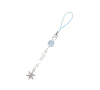 Beimus Luck Clovers Perles Flocon de Neige Breloque Téléphone Pendentif Élégant Sac à Main Accessoire de Mode pour Femme à la Mode, 15cm, Acrylique