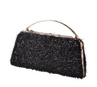 Beimus Luxueux À Bandoulière À Pompons Métalliques Avec Sangle De Chaîne Détachable Pour Femmes À Main De Soirée Pochettes À Main Élégant