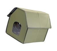 Beimus Maison d'extérieur isolée pour chats à montage facile pour l'hiver - Abri imperméable et confortable - Grand lit pliable