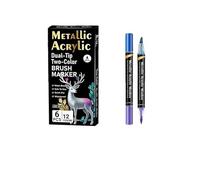 Beimus Marqueurs aquarelle double face - Stylos pinceaux flexibles - Marqueurs d'art pour le coloriage artistique et le design créatif - Marqueur double pointe