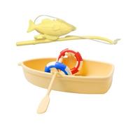 Beimus Modèle De Bateau Artificiel Décor D'aquarium Bateau en Résine Artisanat pour Poissons Ornements D'habitat Paysage Bateaux Jouets Pêche