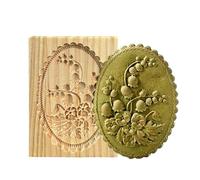 Beimus Moules de cuisson en bois efficaces pour biscuits, bonbons, matériaux naturels, nettoyage facile, style classique, outil essentiel de cuisine, tampons de cuisson rétro