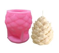 Beimus Moules en silicone en forme de pomme de pin pour décorations de table, gypse, résine époxy
