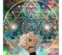 Beimus Nappe de tarot en flanelle pour jeu de cartes, astrologie oracles, tapis de table, nappe de divination, nappe de divination, nappe de lecture, tapis de table