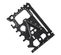 Beimus Outil de survie multifonction 18 en 1 en acier inoxydable - Outil multifonction - Format de poche - Crédit - Utilisation facile - Combinaison de survie multifonction - Poche compacte