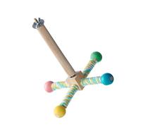 Beimus Perchoir rotatif pour cage à oiseaux pour perruches - Jouet d'entraînement actif pour oiseaux