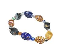 Beimus Perles de verre torsadées uniques artisanales - Portable - Unisexe - Idées cadeaux - Spirales artisanales