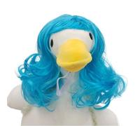 Beimus Perruque blonde oie accessoire cheveux bouclés décoration pour rassemblements spectacles tissu cheveux synthétiques perruques animaux