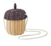 Beimus Petit sac à bandoulière pratique en forme de pomme de pin léger et convivial pour organiser de petits articles pour le voyage et le rangement multifonctionnel, marron foncé