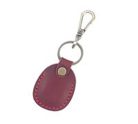 Beimus Porte-cartes pratique et robuste en cuir PU - Design élégant en forme de goutte - Accessoire pour bureau, école et appartement, rouge vin, Size 12.5x4.5cm/4.92x1.77inch