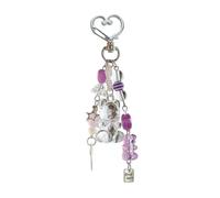 Beimus Porte-clés en colophane moulée en forme d'ours pour téléphone, sac, sac à main, bijoux, substance fine, durable, non toxique, cordon de téléphone, violet, taille unique