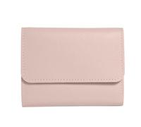 Beimus Portefeuille Court Fonctionnel À La Mode pour Femmes en Cuir PU Couleur Unie Minimaliste Petit Porte-Monnaie avec Plusieurs Emplacements pour Cartes Portefeuille Moderne pour Femmes