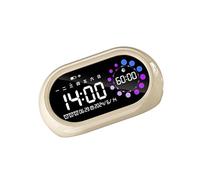 Beimus Réveil numérique rechargeable par USB avec 2 niveaux de contrôle du volume, affichage LED, fonction répétition, minuteur, lampe de nuit, réveil extra fort avec contrôle du volume