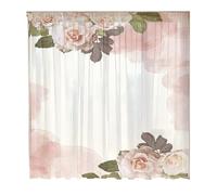 Beimus Rideau transparent en polyester lavable en machine avec passe-tringle pour une installation simple et un faible entretien, rideaux filtrant la lumière à usage domestique