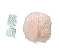 Beimus Sabot de microphone pour pare-brise en laine et texture ABS Convient pour caméra Vlog Support de griffe pour extérieur Coupe-vent