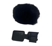 Beimus Sabot de microphone pour pare-brise en laine et texture ABS Convient pour caméra Vlog Support de griffe pour extérieur Coupe-vent