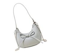 Beimus Sac à main en cuir synthétique pour femme - Tendance - Nœuds de shopping - Bandoulière esthétique - Pour femme - Avec nœuds mignons - Sac à main élégant pour les aisselles, bleu clair, One Size