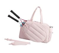 Beimus Sac de tennis léger et pratique pour homme et femme en nylon imperméable avec compartiment rembourré pour 2 raquettes, bandoulière réglable, sac de sport unisexe élégant