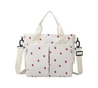 Beimus Sac fourre-tout léger à bandoulière pour femme avec sangle réglable et multi-poches pour voyage, travail, magasinage, tous les jours, beige, One Size