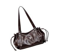 Beimus Sac fourre-tout tendance en cuir PU résistant aux déchirures avec sangle confortable pour le travail Grand sac à main pour femme, café, One Size