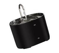 Beimus Smarted Distributeur d'eau en acier inoxydable silencieux Fontaine à eau pour chien, chat, plusieurs