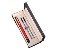 Beimus Stylo À Bille En Métal Avec 2 Recharges Corps Aluminium Pointe Acier Inoxydable De 0.5mm Action Torsadée Pour Écrire Stylo À Bille Aluminium