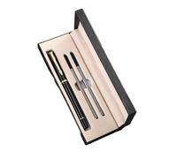 Beimus Stylo À Bille En Métal Avec 2 Recharges Corps Aluminium Pointe Acier Inoxydable De 0.5mm Action Torsadée Pour Écrire Stylo À Bille Aluminium