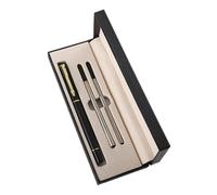 Beimus Stylo À Bille En Métal Avec 2 Recharges Corps Aluminium Pointe Acier Inoxydable De 0.5mm Action Torsadée Pour Écrire Stylo À Bille Aluminium