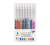Beimus Stylo à encre gel pailletée rétractable - Pointe de 1 mm - Multicolore - Pour scrapbooking, carnet de notes, planificateur, gribouillage - Gel avec encres scintillantes