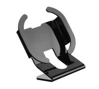 Beimus Support de bureau simple pour dédié, disponible en deux couleurs avec structure inclinée créative et support de présentation pour haut-parleur en acrylique à base sécurisée