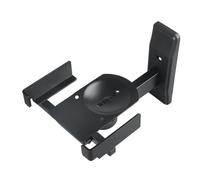 Beimus Support mural réglable pour haut-parleurs avec coussinet d'isolation antidérapant, rotation à 180 15 angles d'inclinaison, support de serrage en métal pour home cinéma