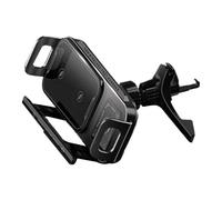 Beimus Supports de téléphone de voiture rotatifs électriques avec charge rapide de 15 W et construction en métal pour les longs trajets à double bobine