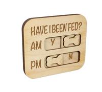 Beimus Traqueurs d'horaires d'alimentation en bois pour propriétaires d'animaux de compagnie, jolis designs, installation facile, rappel d'alimentation en forme d'os, panneau d'alimentation pour chats