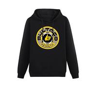 BEINENG Hooded Men's Bultaco Cemoto Motorcycle Logo Hoody with Pocket Long Sleeve Sweatshirts Black XL